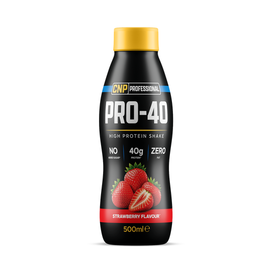 CNP PRO-40 Protein Shake — Case of 8 × 500ml – Strawberry