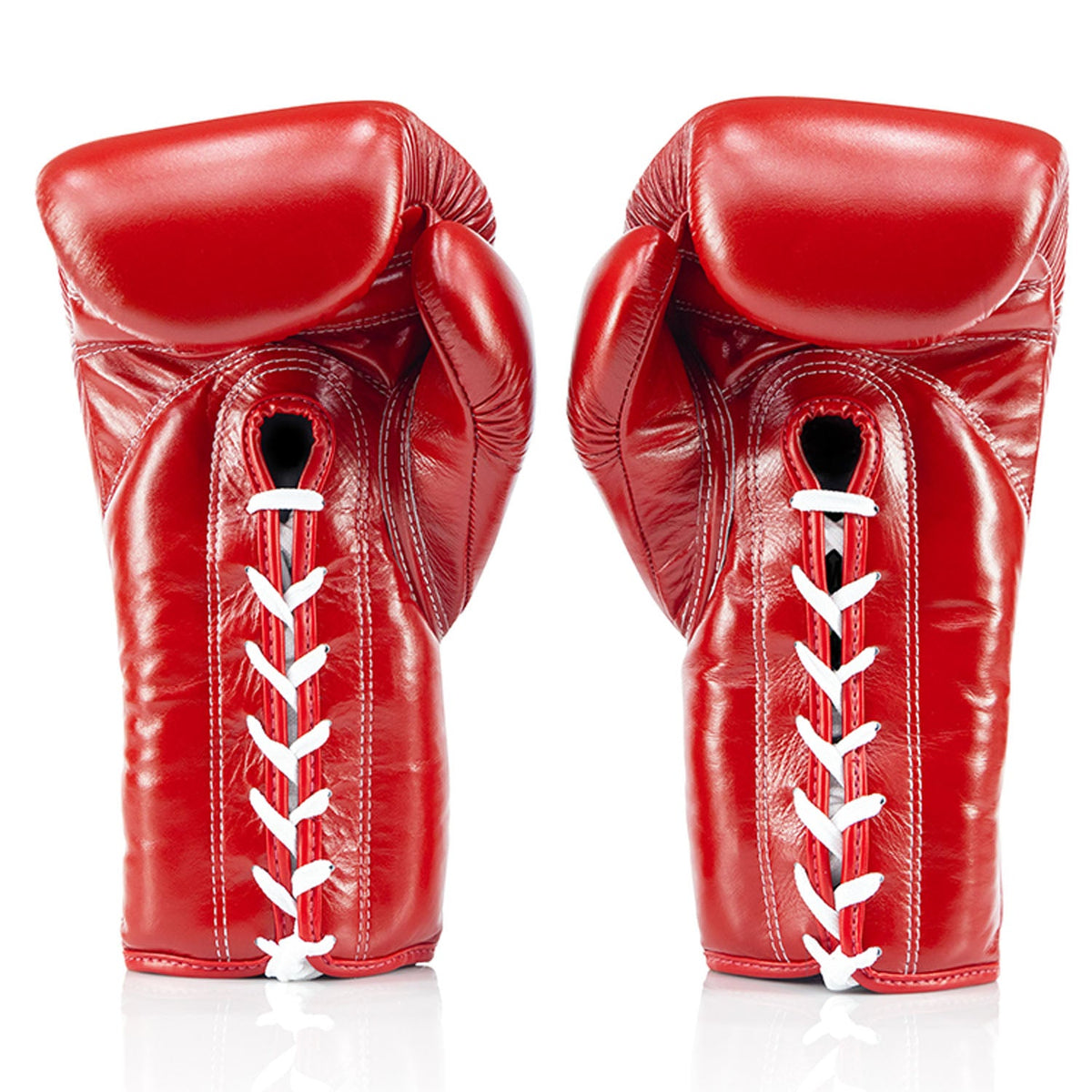 Fairtex BGL3 Lace-up Sparring Gloves - Red