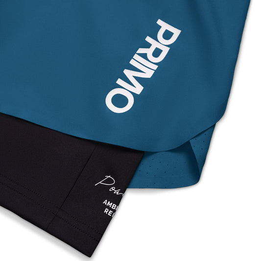 Primo E.S.C. (Elite Strikers Club) Compression Shorts - Aegean Blue