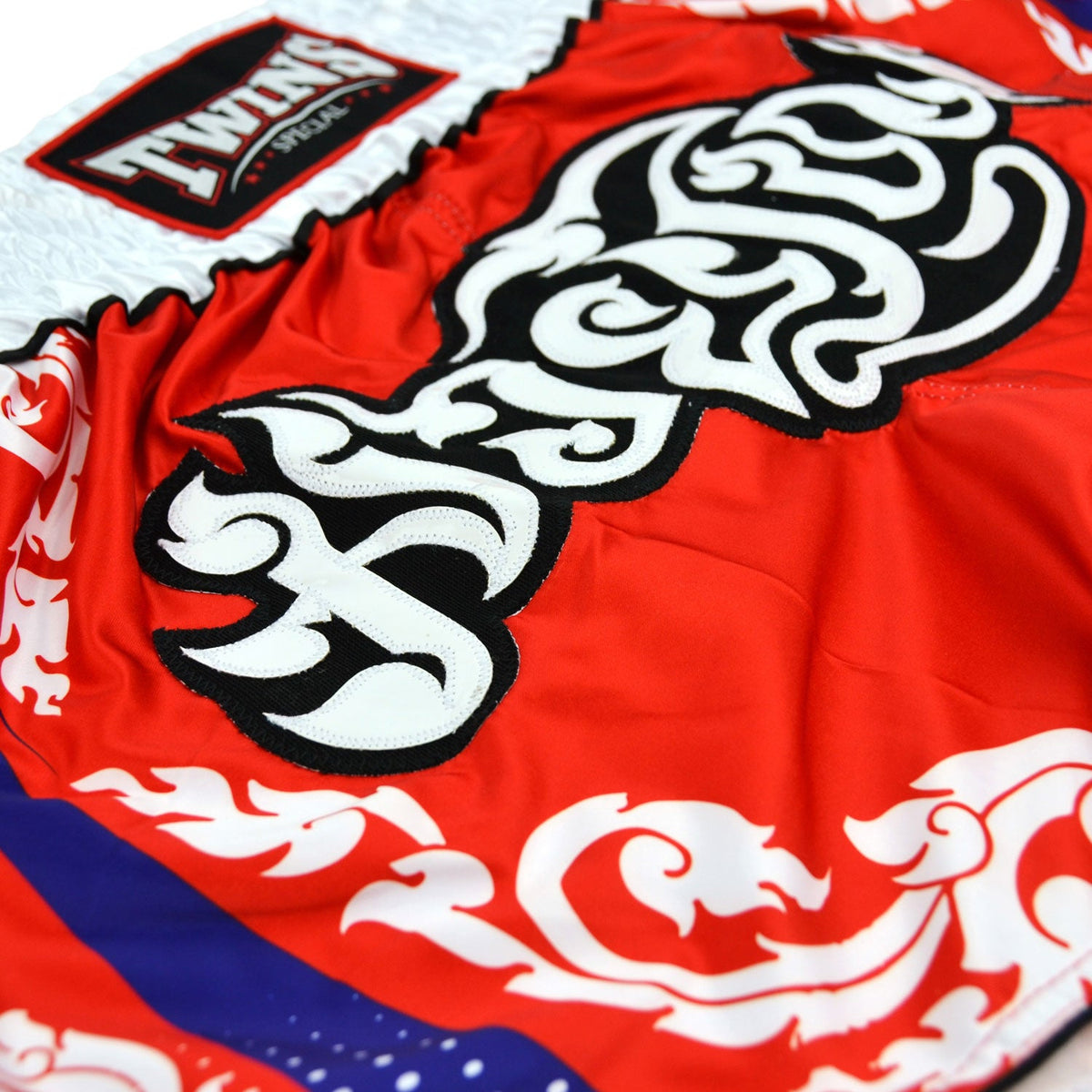 Twins Special Muaythai Shorts - LAITHAI Red
