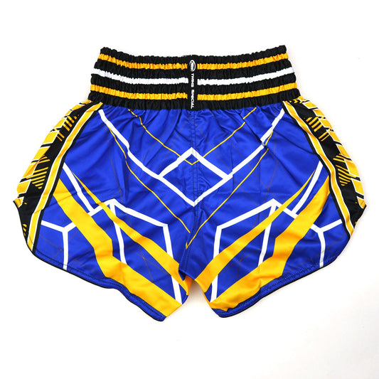Twins Special Muaythai Shorts - RACING Blue-Yellow