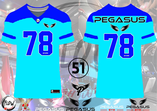 Pegasus Gym - Oversized Tshirt est 1978 Blue