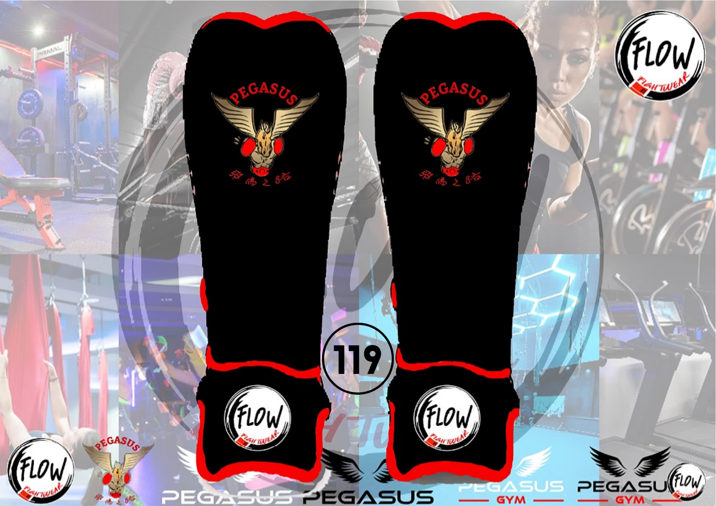 Pegasus Gym - Pullover Shin Guards