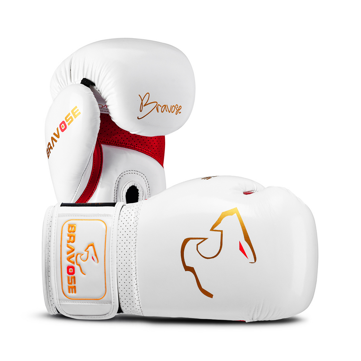 Alpha Boxing Gloves - White & Red