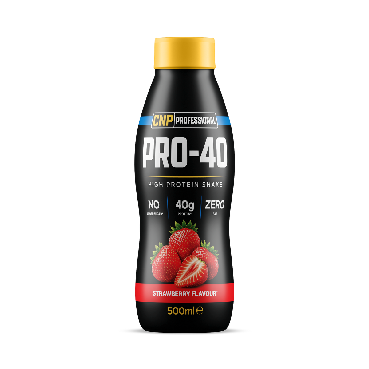 CNP PRO-40 Protein Shake — Case of 8 × 500ml – Strawberry