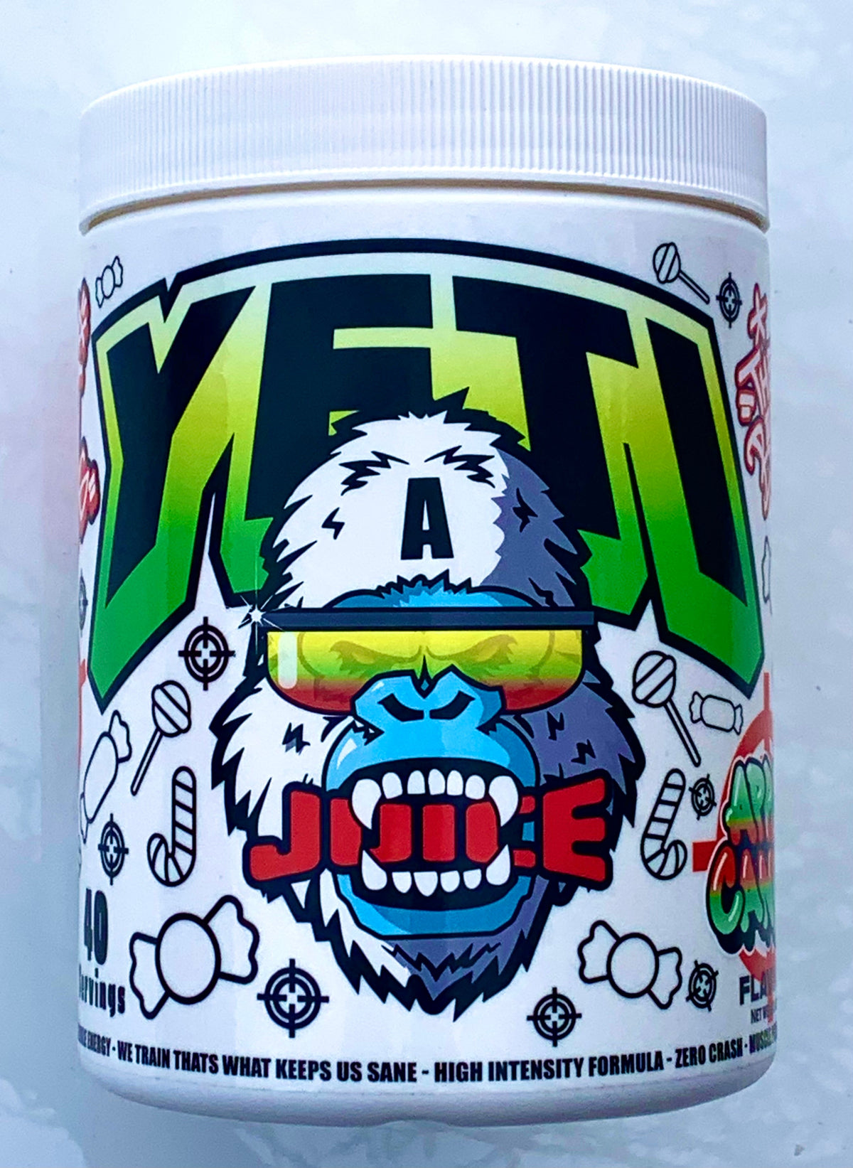 Gorillalpha Yeti Juice Pre-Workout 480g – Apple Candy