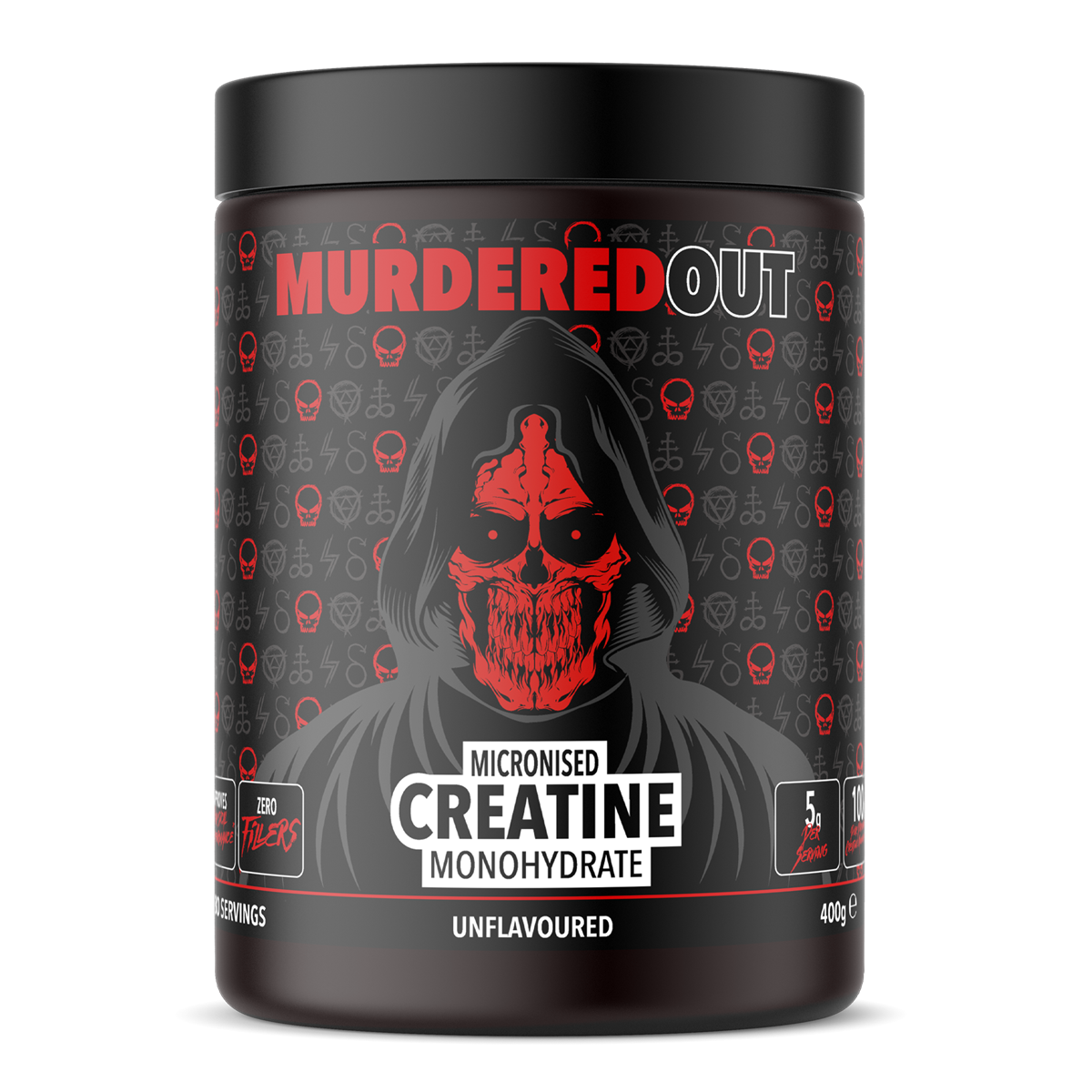 Murdered Out Creatine Monohydrate 400g – Unflavoured