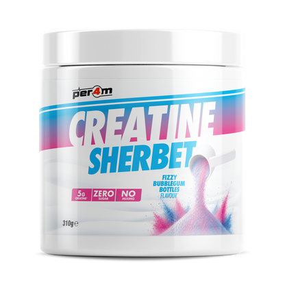 PER4M Creatine Sherbet 310g – Fizzy Bubblegum Bottles