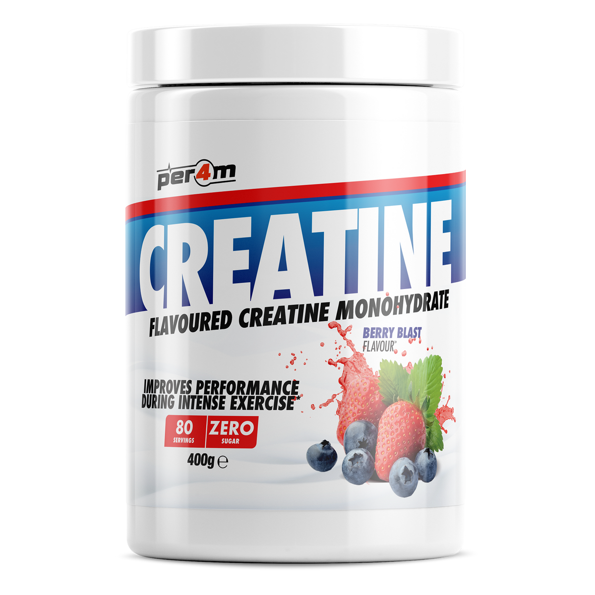 PER4M Flavoured Creatine 400g – Berry Blast