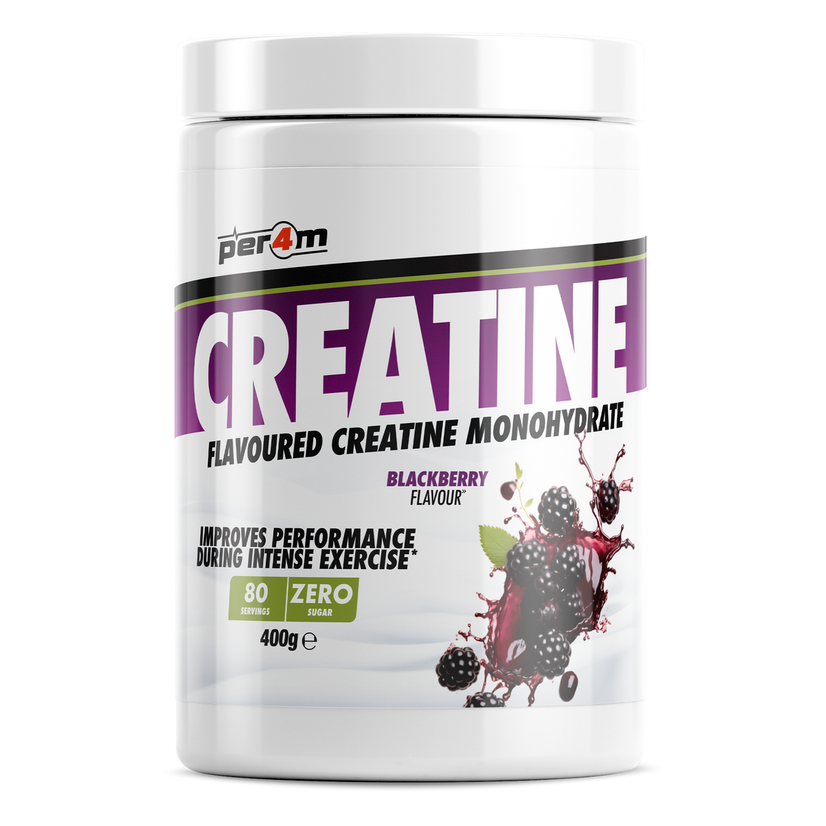 PER4M Flavoured Creatine 400g – Blackberry