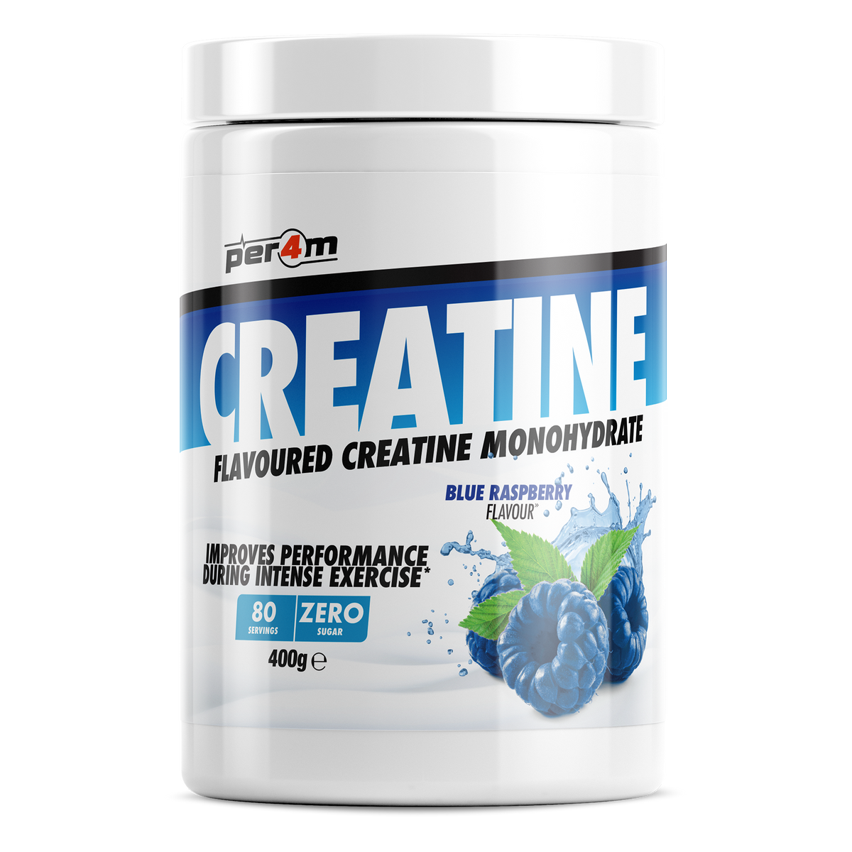 PER4M Flavoured Creatine 400g – Blue Raspberry