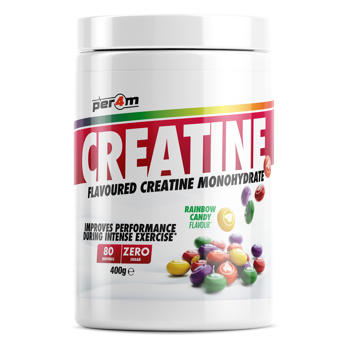 PER4M Flavoured Creatine 400g – Rainbow Candy