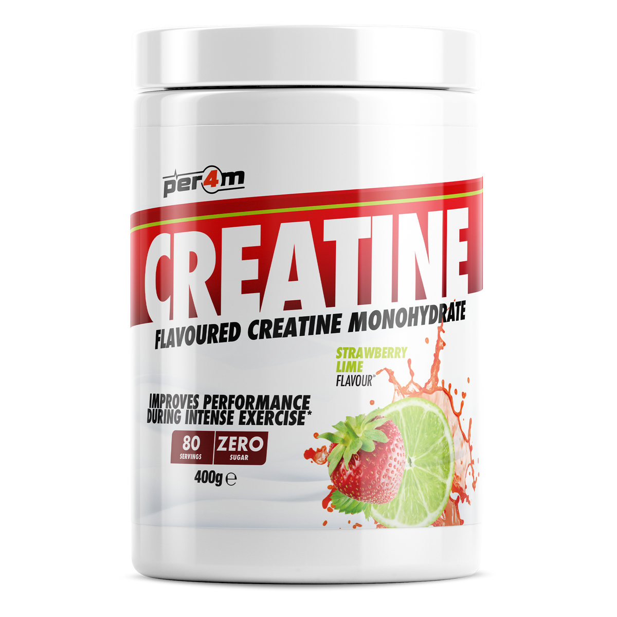 PER4M Flavoured Creatine 400g – Strawberry Lime