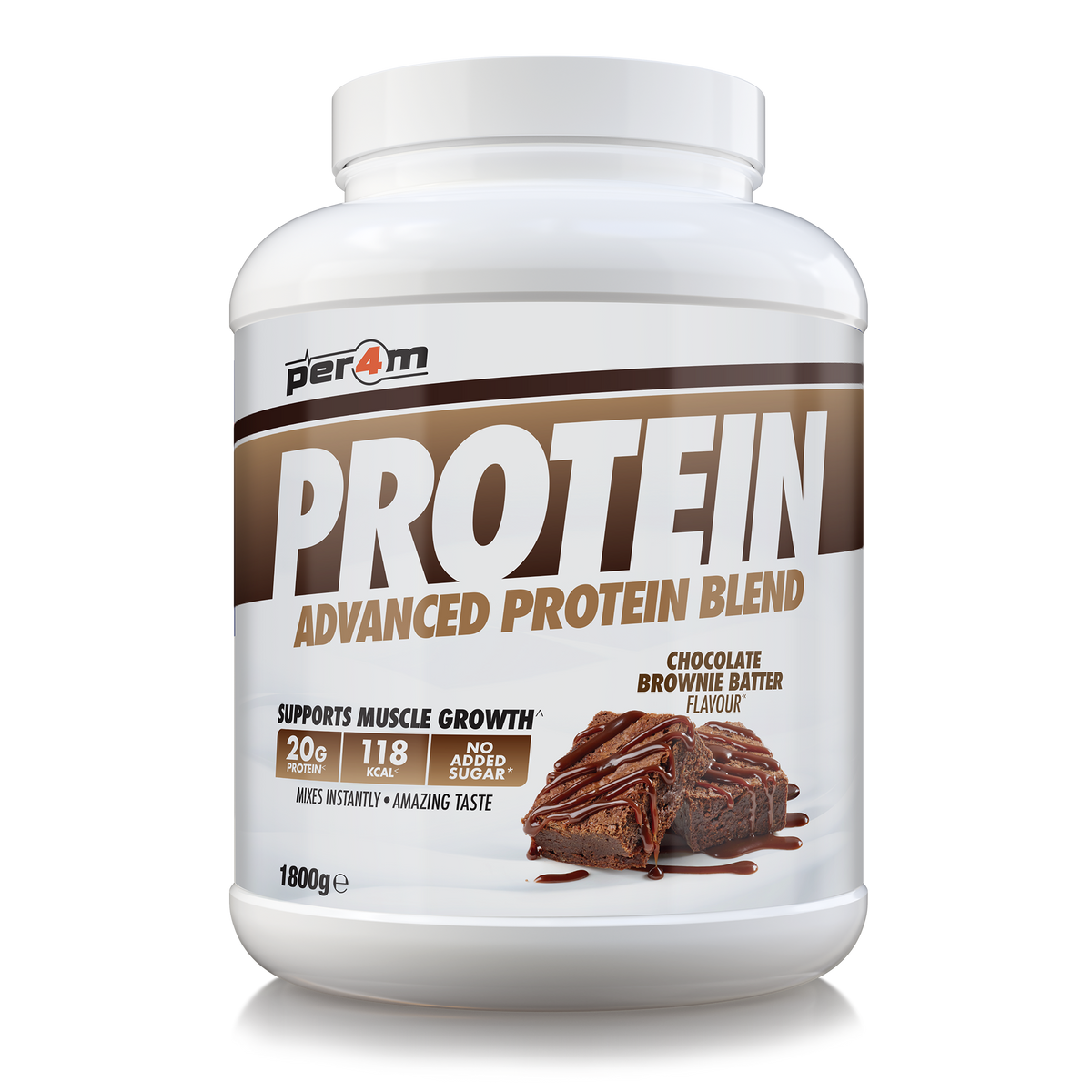 PER4M Advanced Protein Blend 1.8kg – Chocolate Brownie Batter