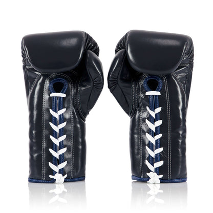 Fairtex BGL6 Lace-up Competition Boxing Gloves - Blue