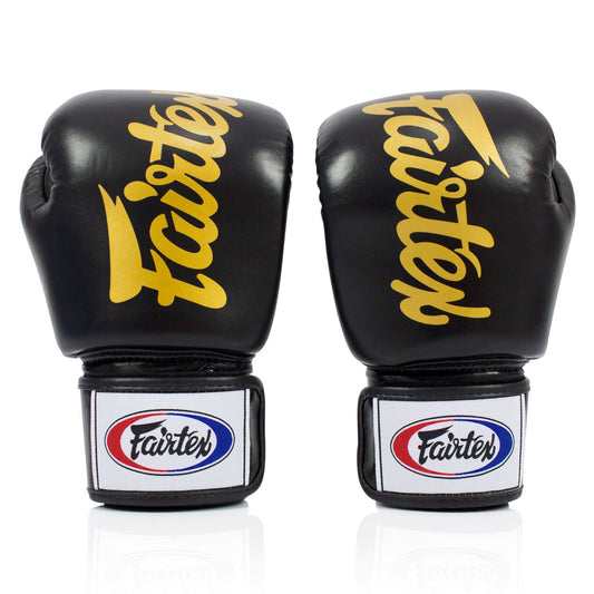 Fairtex BGV19 Deluxe Tight-Fit Boxing Gloves - Black