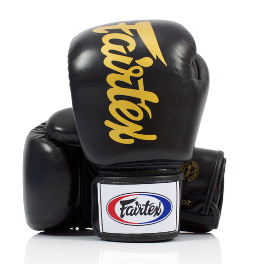 Fairtex BGV19 Deluxe Tight-Fit Boxing Gloves - Black
