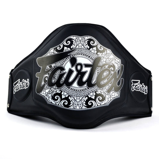 Fairtex BPV3 Microfiber Belly Pad - Black-Black