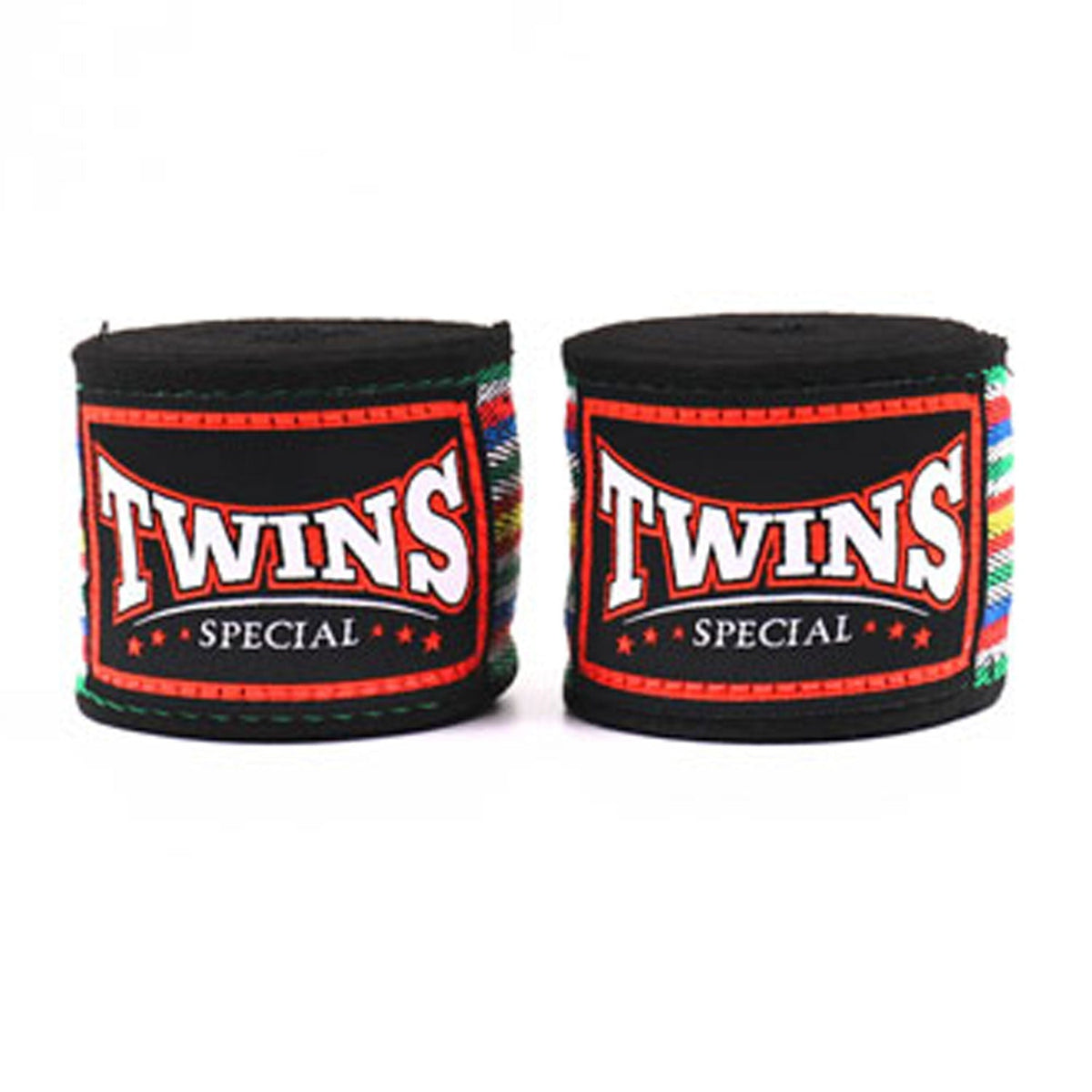 Twins Special CH2 5m Cotton Handwraps - Black Striped