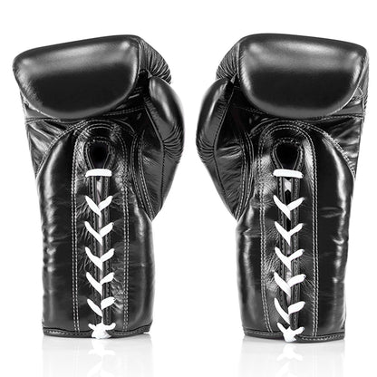 Fairtex BGL3 Lace-up Sparring Gloves - Black