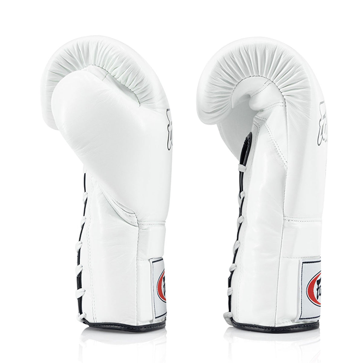 Fairtex BGL3 Lace-up Sparring Gloves - White