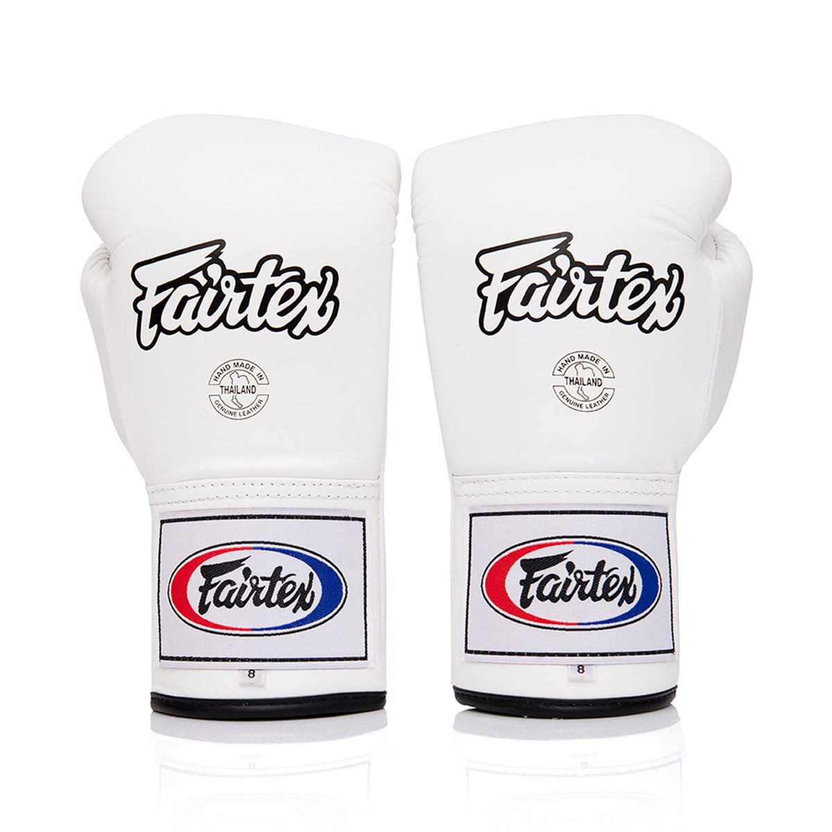 Fairtex BGL6 Lace-up Competition Boxing Gloves - White