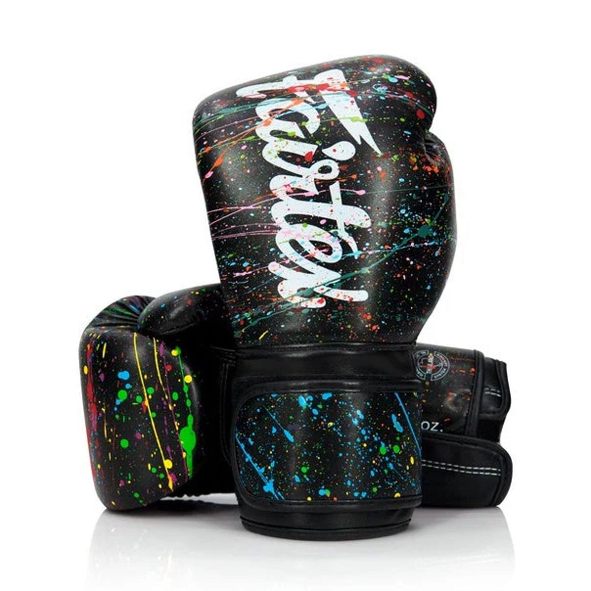 Fairtex BGV14PT Painter Microfibre Boxing Gloves - Black