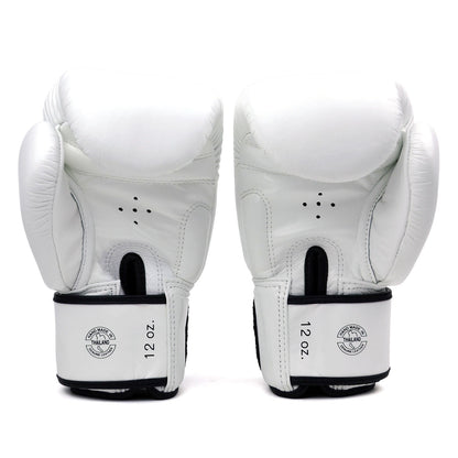Fairtex BGV19 Deluxe Tight-Fit Boxing Gloves - White