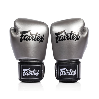 Fairtex BGV1C-PLUS Microfibre Boxing Gloves - Gun Metallic