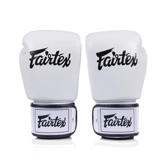 Fairtex BGV1C-PLUS Microfibre Boxing Gloves - White
