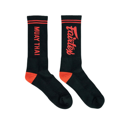 Fairtex Sports Socks Black-Red