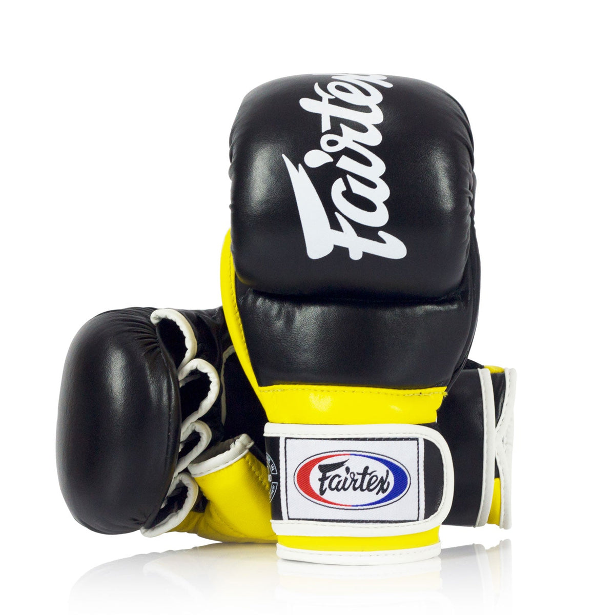 Fairtex FGV18 Super Sparring MMA Gloves - Black-Yellow