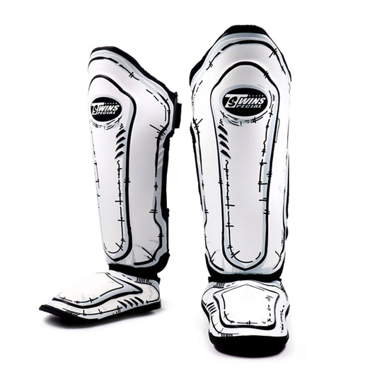 Twins Special FSGL10-66 Leather Shin Pads - Comic