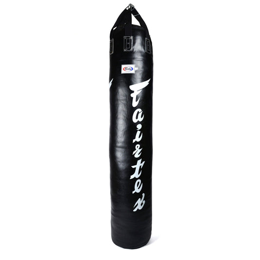 Fairtex HB6 6ft Muaythai Banana Bag - Black-White (FILLED)