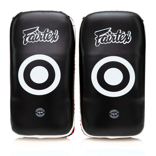 Fairtex KPLC2 Curved Thai Kick Pads Standard - Black-White