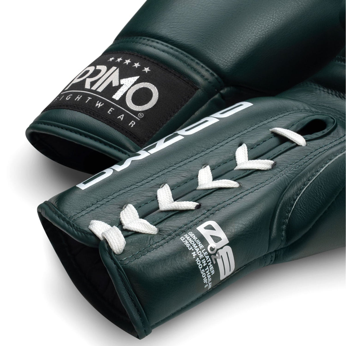 Primo Mamba Series Pro Lace-Up Boxing Gloves - Hunter Green