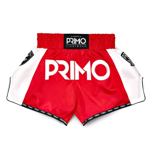 Primo Muay Thai Shorts - Free Flow Series - Stadium Classic Red