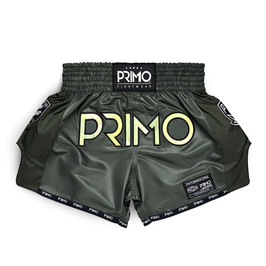 Primo Muay Thai Shorts - Hologram Series - Valor Green