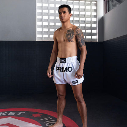 Primo Muay Thai Shorts - Mamba Series - White