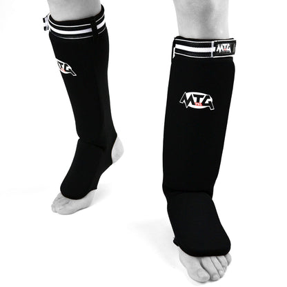 MTG Pro SF2 Elastic Shin Pads - Black