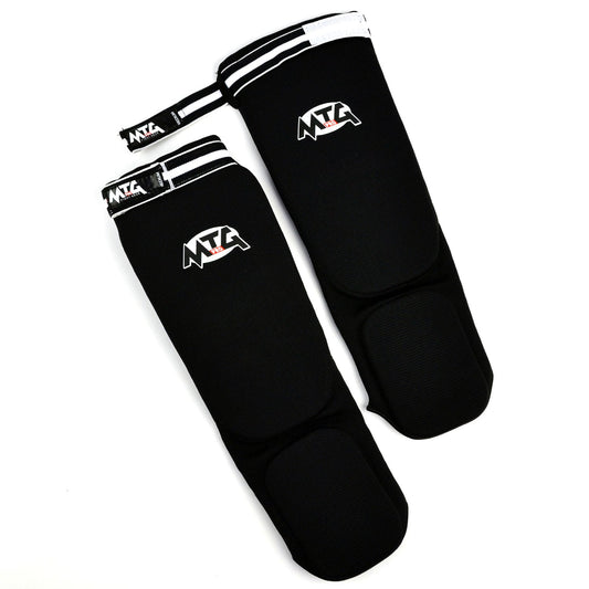 MTG Pro SF2 Elastic Shin Pads - Black
