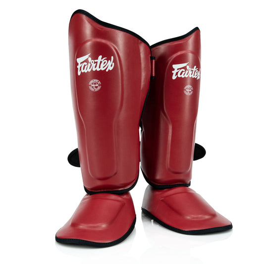 Fairtex SP9 Ultra Ergo Shin Pads - Red