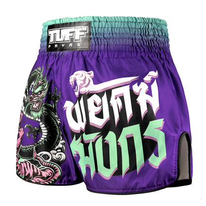 TUFF Payak Muay Thai Shorts - RMS012 - Shadow & Flame