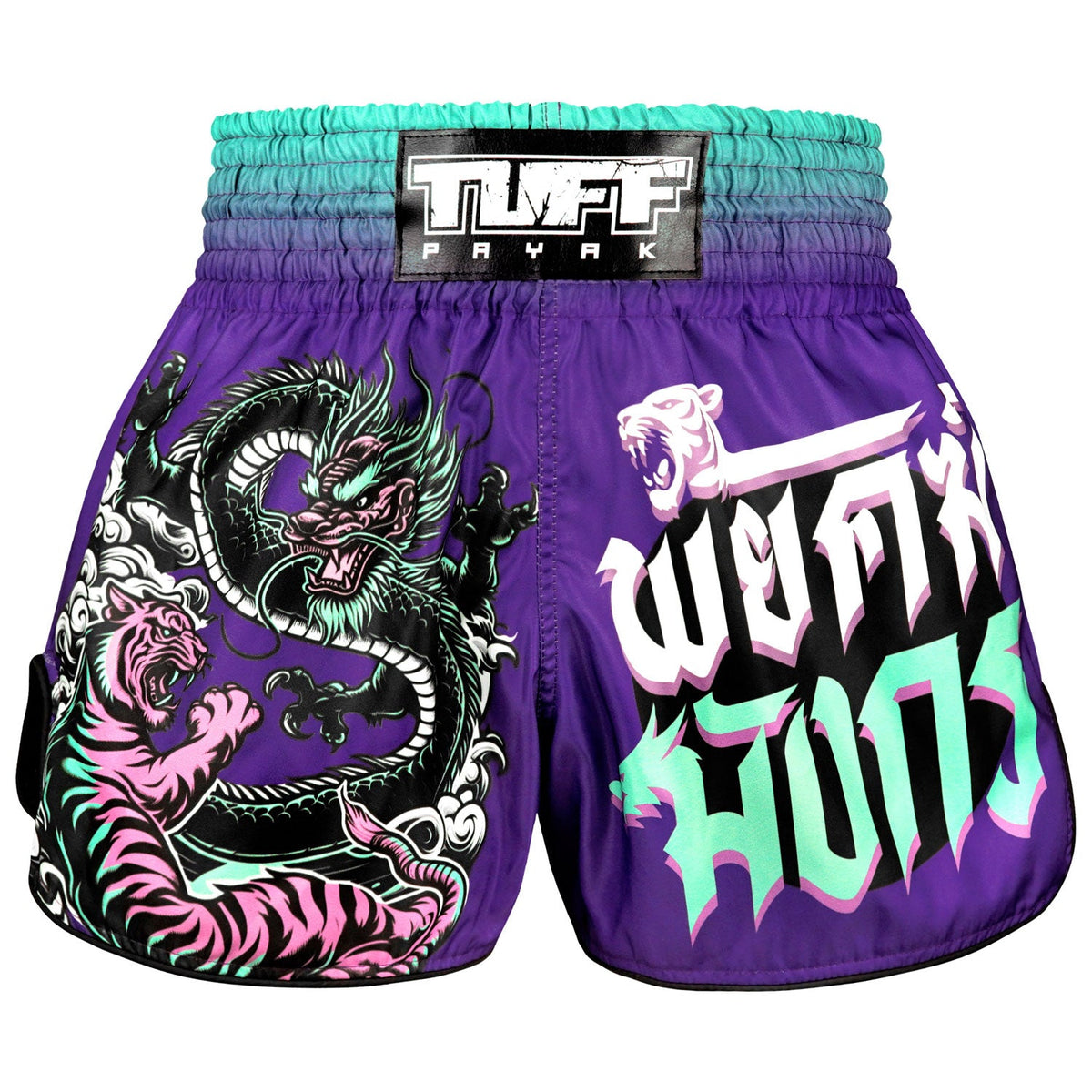 TUFF Payak Muay Thai Shorts - RMS012 - Shadow & Flame