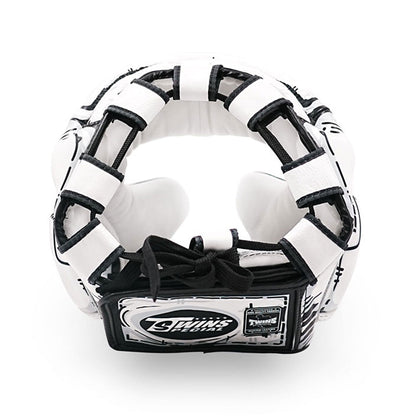 Twins Special FHGL3-66 Leather Sparring Headguard - Comic