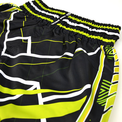Twins Special Muaythai Shorts - RACING Black-Green