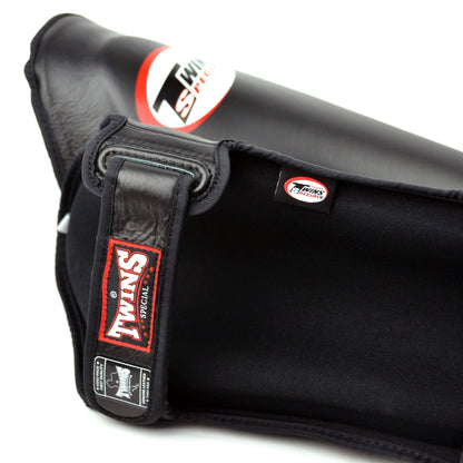 Twins Special SGL10 Leather Shin Pads - Black