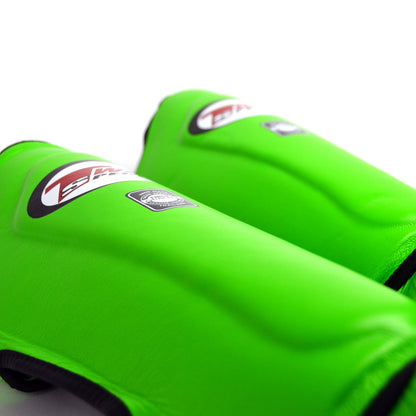 Twins Special SGL10 Leather Shin Pads - Green