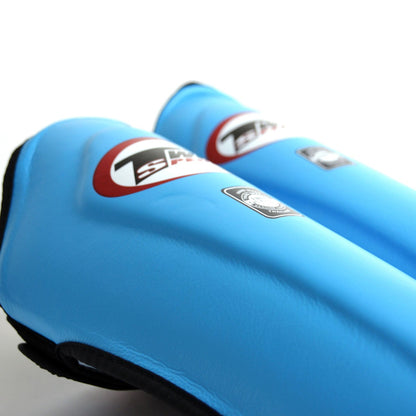 Twins Special SGL10 Leather Shin Pads - Light Blue