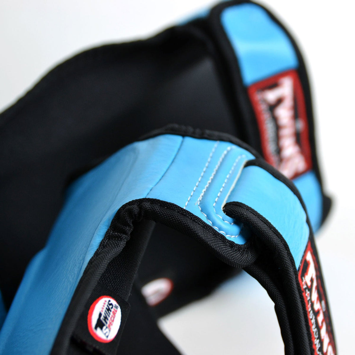 Twins Special SGL10 Leather Shin Pads - Light Blue